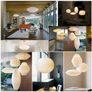 Axya White Silk Pendant Light: Modern Nordic Living Room Decor, Cafe Hanging Lamp