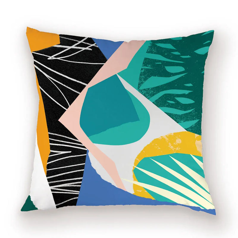 Axyaa Abstract Splice Pattern Pillow Case Bohemian Cushion Cover
