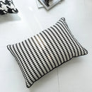 Axyaa Houndstooth Cushion Cover 45x45cm/35x55cm - Durable Canvas for Sofa Bed
