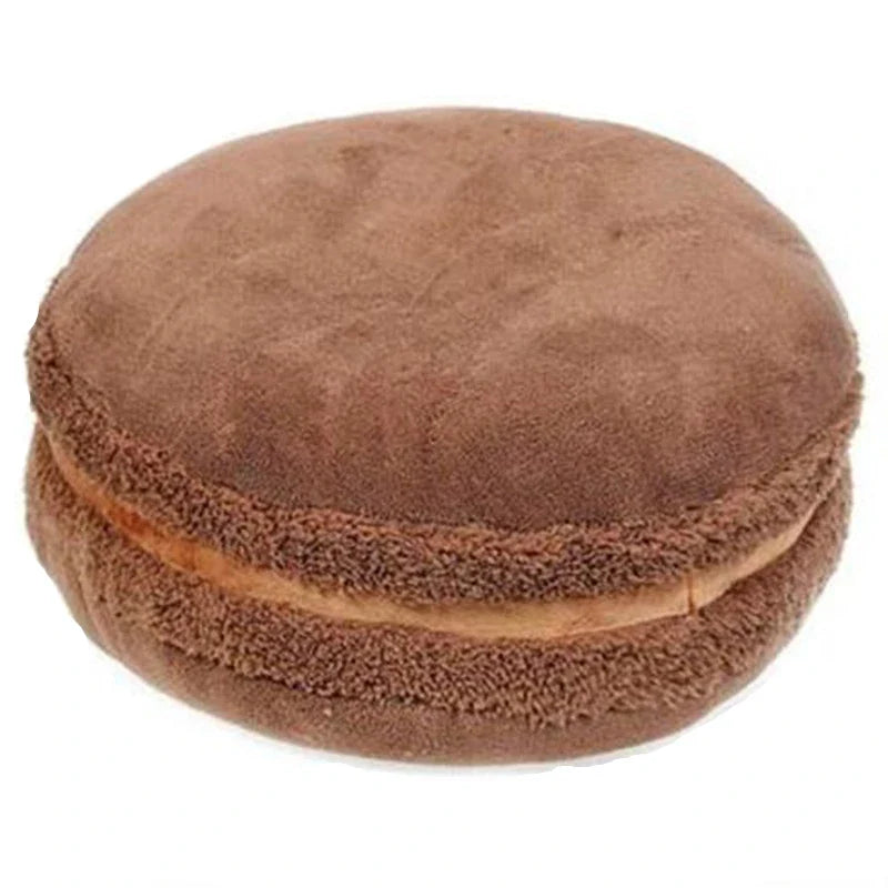 Axya™ Round Macaron Plush Cushion: Cake Pillow for Home Decor, Wedding & Christmas Gift