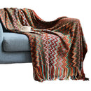 Axyaa Bohemia Knit Blanket: Winter Warm Comfy Throw, 130x230cm