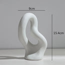 Axyaa Abstract Flower Vase | Modern Home Decor | Ceramic Hydroponic Craft