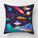 Axyaa Space Dream Decorative Sofa Cushion Cover Alien Astronaut Throw Pillows