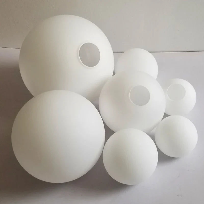 Axya White Glass Lampshade Dia10/12/15cm 20cm 25cm Round Ball Light Cover Fitting