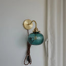 Axyaa Glass Ball Wall Sconce LED Pull Chain Switch Modern Nordic Stair Bedroom Mirror