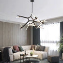 Axyaa Glass Branch Chandelier: Modern Designer Lighting for Home, Hotel & Farmhouse
