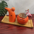 Axya Persimmon Ceramic Seasoning Jar Set