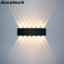 Axyaa Outdoor Waterproof LED Wall Lamp for Garden Aluminum Living Room Wall Light