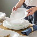 Axya™ Esmer Opal Glass Dinner Set: Dinner, Soup, Dessert Plate Set - 18/36-Piece Durable Collection