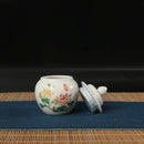 Axya Ceramic Tea Cans: Elegant Kitchen & Desktop Storage Jars for Condiments, Candy, Fruit.