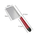 Axyaa Stainless Steel Wavy Cutter for Chips, Veggies, and Fruits