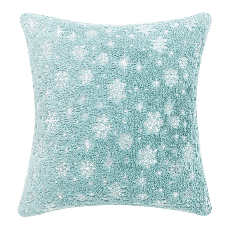 Axyaa Snowflake Flocked Cushion Cover 40x40 50x50