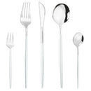 Axyaa Mint Green Stainless Steel Cutlery Set | 5pcs Knife Fork Spoon Flatware Tableware