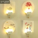 Axyaa Modern Romantic Wall Lamp LED - Nordic Design for Bedroom, Stair, Porch