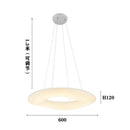 Axyaa White Ring LED Pendant Light for Kitchen Dining Room Decor