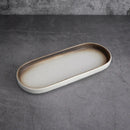 Axyaa Ceramic Sushi Plate Set - Japanese Fish Tableware Rectangular Flat Plate
