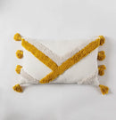 Moroccan Style Navy Blue Zigzag Pillow Cover 45x45cm Axyaa
