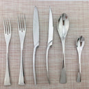 Axyaa Black Stainless Steel Flatware Set, 24 Pieces