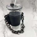 Axyaa PU Leather Water Bottle Holder With Strap - Stylish Beverage Cover