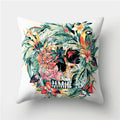 Axyaa Halloween Floral Skull Print Cushion Cover - Nordic Style 45X45CM