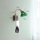 Axyaa Clear Glass LED Wall Lights with Pull Chain Switch - Modern Nordic Wall Lamp