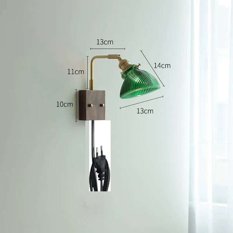 Axyaa Clear Glass LED Wall Lights Modern Nordic Wall Lamp