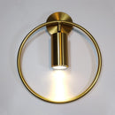 Axyaa Scandinavian Modern LED Wall Lamp Gold Black Indoor Decor Diameter 28/35 cm