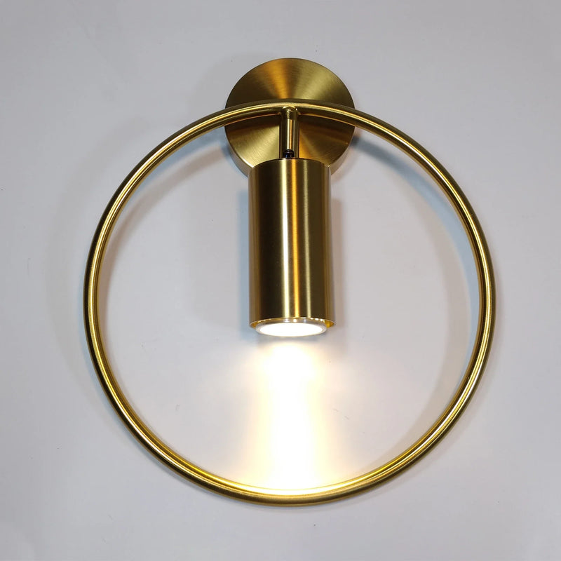 Axyaa Scandinavian Modern Bedside LED Lamp Wall Lights Gold Black Indoor Decor