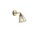 Axyaa Copper LED Glass Wall Sconce Nordic Modern Light