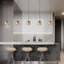 Axyaa Gold Glass LED Pendant Lights - Nordic Living Room Kitchen Fixtures