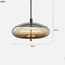 Axyaa Nordic Glass LED Pendant Lights - Modern Hanging Light for Dinning Living Room