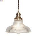 Axyaa Nordic Style Copper Pendant Light with Glass Shade - Modern Hanging Lamp