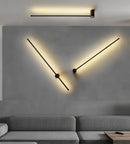 Axyaa Black LED Wall Sconce Modern Living Room Bedroom Lamparas