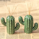 Axya Ceramic Cactus Storage Jar for Cotton Swabs, Toothpicks, Seasonings