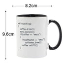 Axyaa Ceramic Coffee Mug with Color Handle - Programmer's Gift