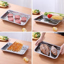 Axyaa Stainless Steel Baking Pan Cooling Rack Grid Bread Pastry Tray BBQ Oil Filter
