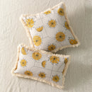 Axyaa Floral Cushion Cover with Tassels - Home Decor for Living Room, Bedroom, Chair