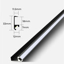 Axyaa LED Cabinet Shelf Light Aluminum Profile 18mm Wooden Board Backside Bar Strip Lamps