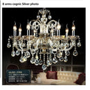 Axyaa Luxury Crystal Chandelier Gold/Cognac/Clear Modern Big Lustres Lighting Fixture