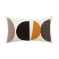 Axyaa Neutral Art Knot Cushion Cover 45x45cm Beige Coffee Brown Handmade Cotton