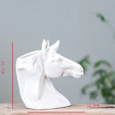 Axya Ceramic Horse Head Flower Pot for Home Decor and Plant Arrangement