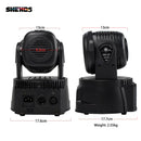 Axyaa LED Moving Head Light 7X12W RGBW / 7x18W RGBWA+UV for Stage & Party