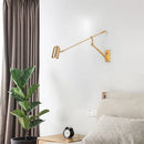 Axyaa Retro LED Wall Lamp: Adjustable Angle, Bedroom, Living Room, Study Decor