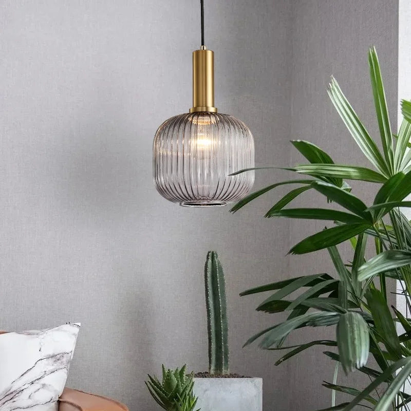 Axyaa Nordic Glass Pendant Lights for Bedroom and Kitchen