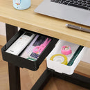 Axyaa Pencil Tray Under Desk Organizer Stand for Pens Hidden Storage Box