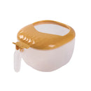 Axyaa 4-in-1 Spice Jar Organizer with Transparent Cover and Spoon
