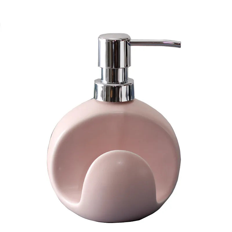 Axya Ceramic Lotion & Shampoo Dispenser for Bathroom & Shower Organizing