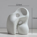 Axyaa Abstract Flower Vase | Modern Home Decor | Ceramic Hydroponic Craft