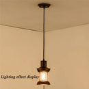 Axyaa Vintage Glass Pendant Lamp for Dining Room & Cafe