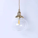 Axyaa Glass Ball Pendant Light | Nordic LED Bedroom Bathroom Lamp